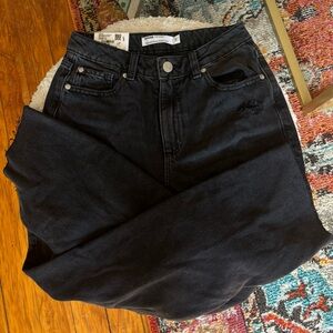 GARAGE Black Straight Leg Jeans NWT